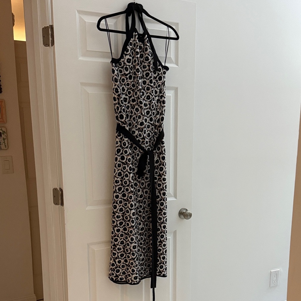 DVF for target Black and White Backless Dress